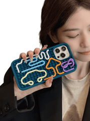 3D Puzzle Creative Cover - Soft Silicone Anti-Stress Case For iPhone 16/15/14/13/12 Series