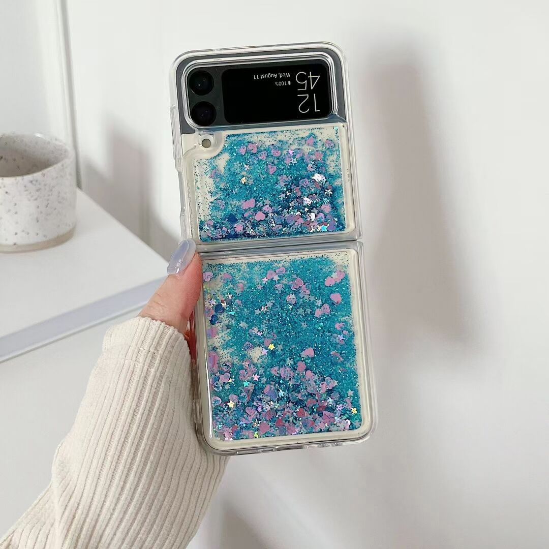 ✨📱Glitter Quicksand Phone Case For Galaxy Z Flip 3/Galaxy Z Flip 4/Galaxy Z Flip 5/Galaxy Z Flip 6