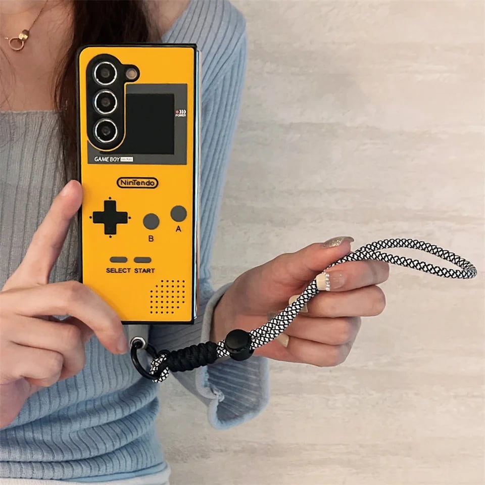 Retro personalized game console phone case, suitable for Galaxy Z Fold 3/Galaxy Z Fold 4/Galaxy Z Fold 5/Galaxy Z Fold 6