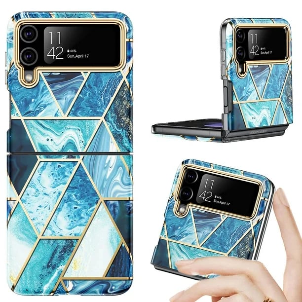 Marble Pattern Phone Case For Galaxy Z Flip 3 / Galaxy Z Flip 4 / Galaxy Z Flip 5 / Galaxy Z Flip 6