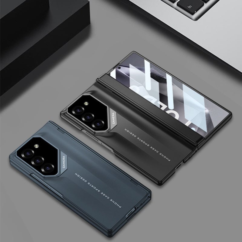 Shell-Film Integrated Magnetic Folding Hinge Phone Case For Galaxy Z Fold 4/Galaxy Z Fold 5/Galaxy Z Fold 6