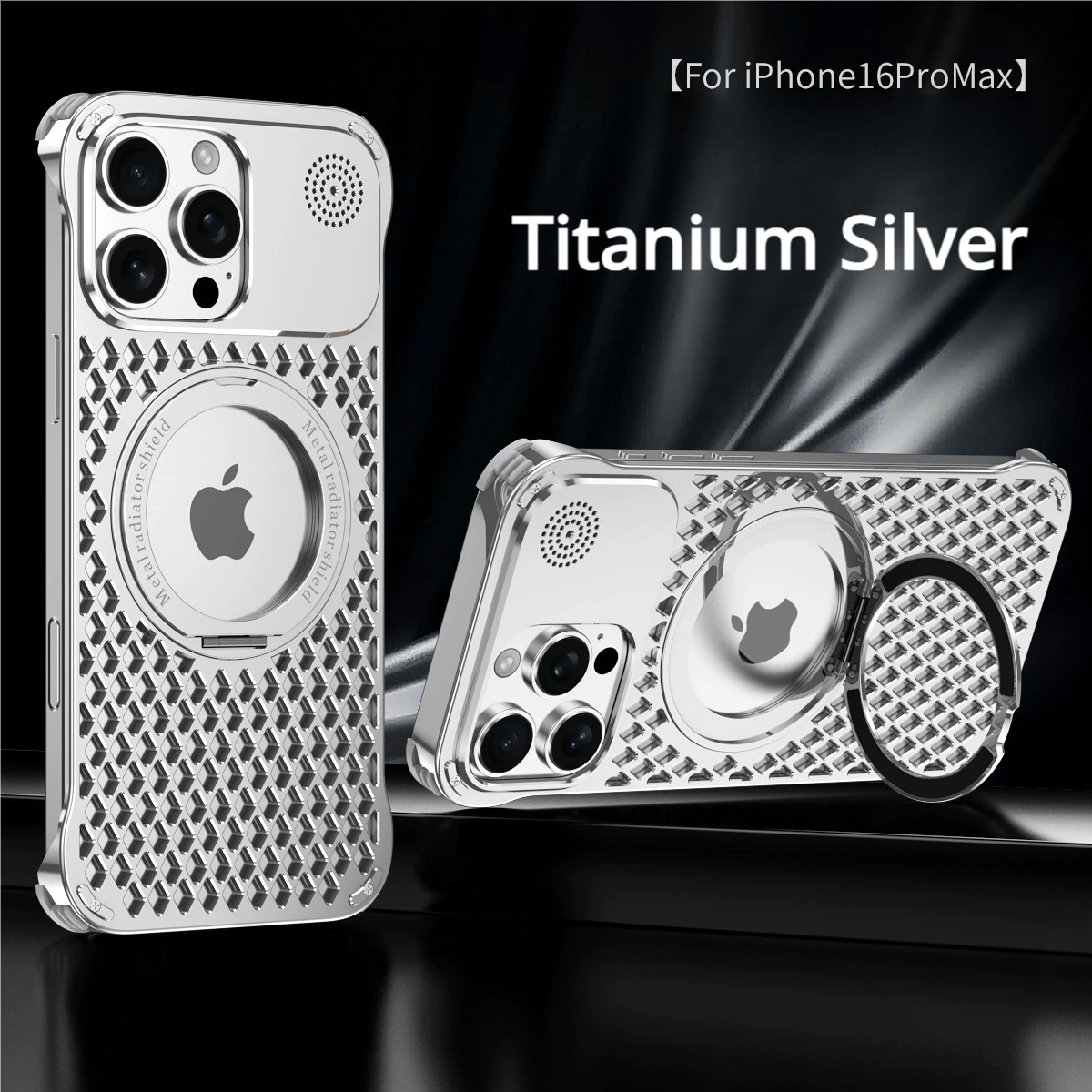 Aluminum Alloy Bracket Aromatherapy Heat Dissipation Case Suitable For iPhone 16/15/14 Series