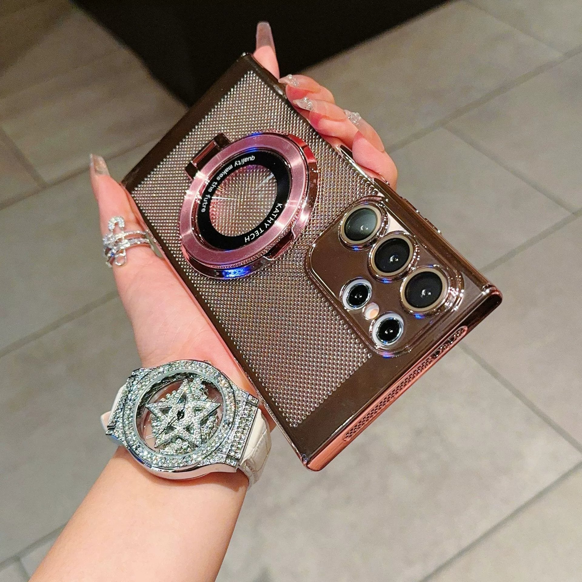 Ultra-thin Electroplated Heat Dissipation Magnetic Case For Galaxy S25 S24 S23 S22 Series