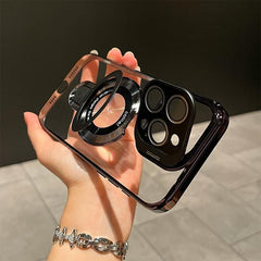📲 SentimentvalueTM Dual-Bracket Electroplated High-Transparency Cell Phone Case (With Lens Film)