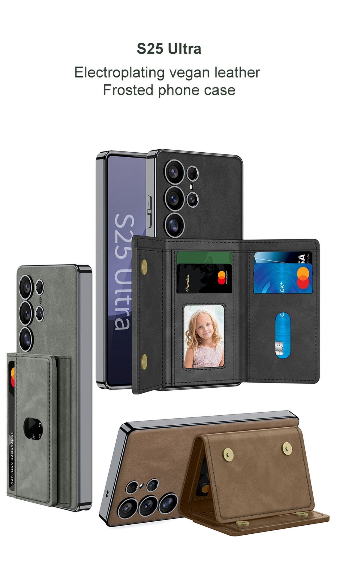 Magnetic Split Wallet Case For Galaxy S25 Ultra