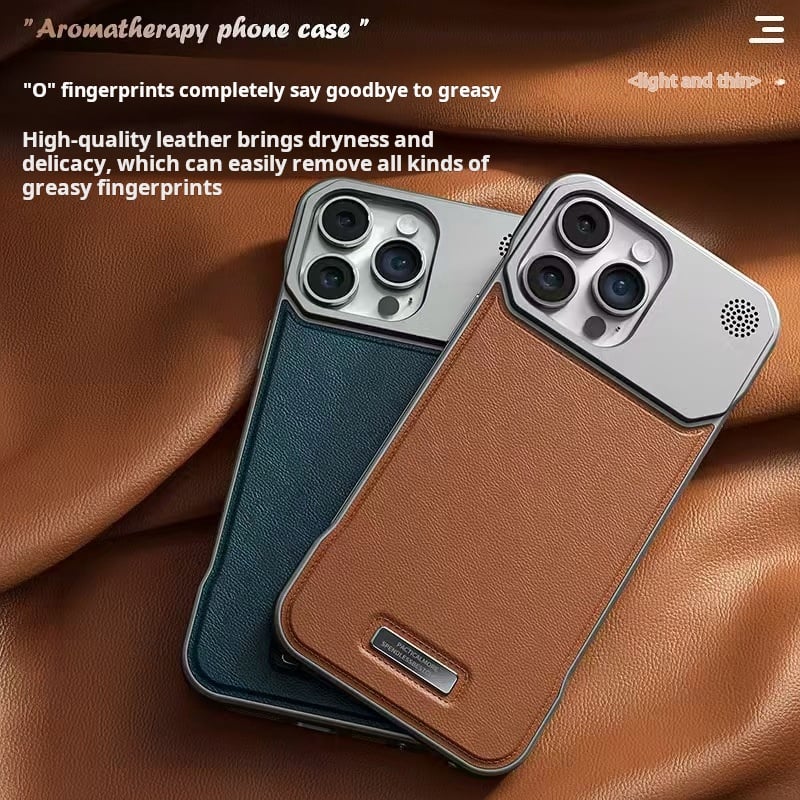 Frameless Metal Magnetic Aromatherapy Phone Case