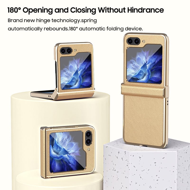 Galaxy Z Flip 3/Galaxy Z Flip 4/Galaxy Z Flip 5 | Luxurious Leather Case