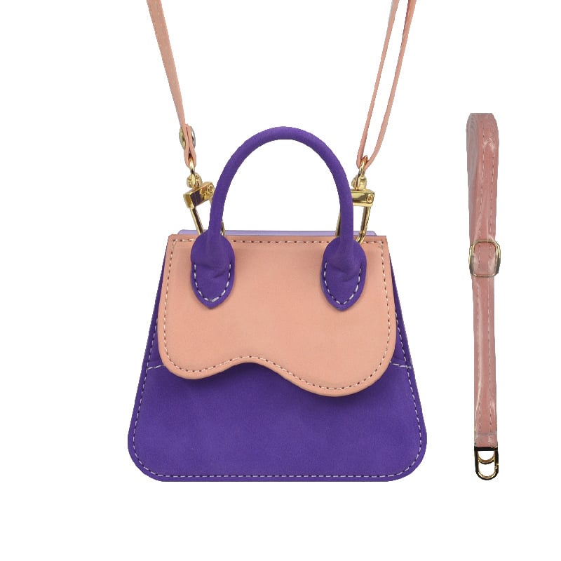 Luxury Leather Handbag Flip Phone Case For Galaxy Z Flip 7/6/5/4/3 with Crossbody Lanyard