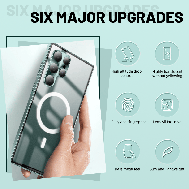 Magnetic Magsafe Metal Case For Samsung Galaxy S24/S23/S22/S21 Series