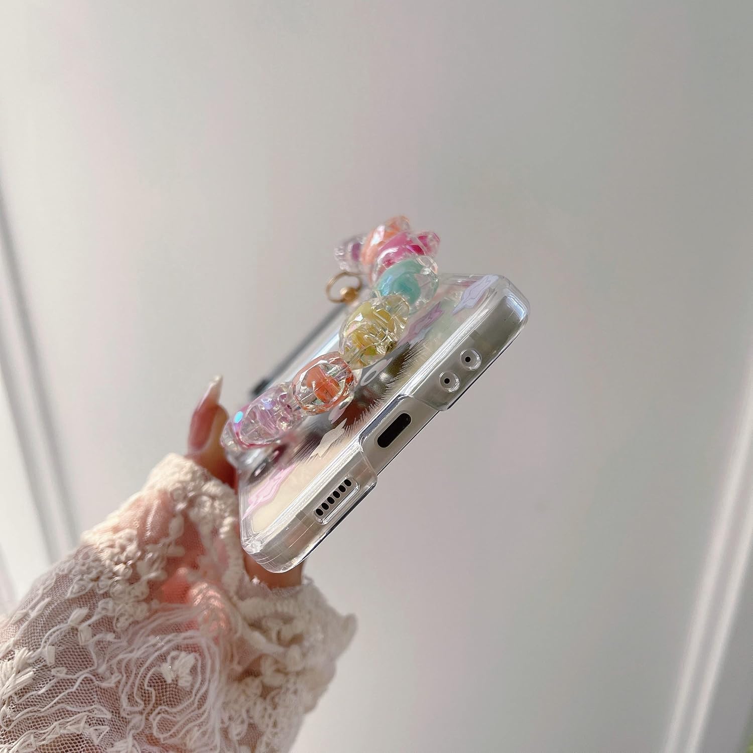 Cute Cartoon Briquettes Phone Case For Galaxy Z Flip 3 / Galaxy Z Flip 4 / Galaxy Z Flip 5 / Galaxy Z Flip 6