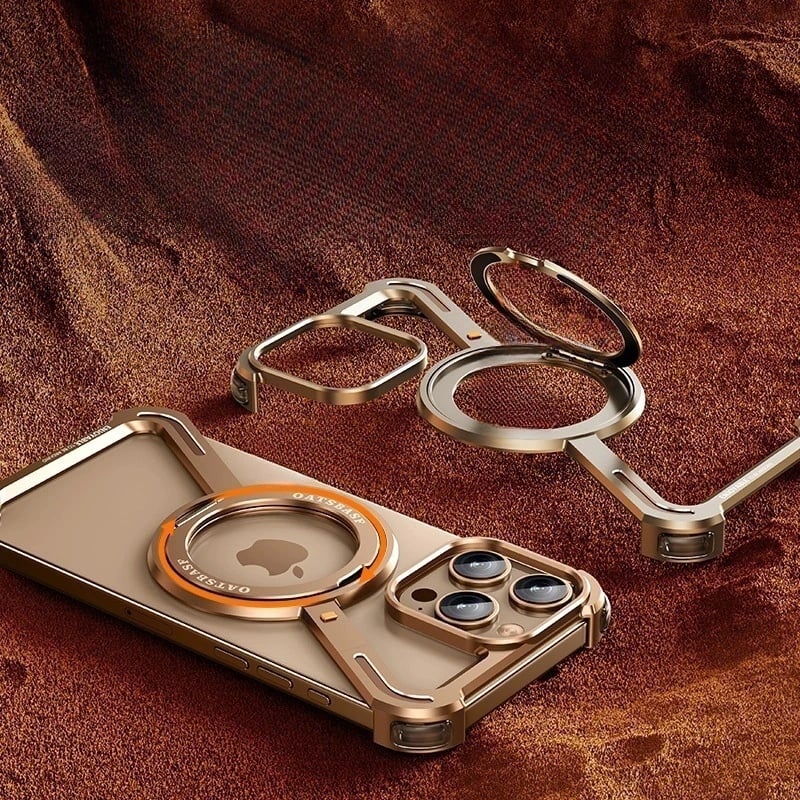 Z-shaped Frameless Magnetic Phone Case, Anti-fall Phone Cases Compatible With iPhone 16 Series