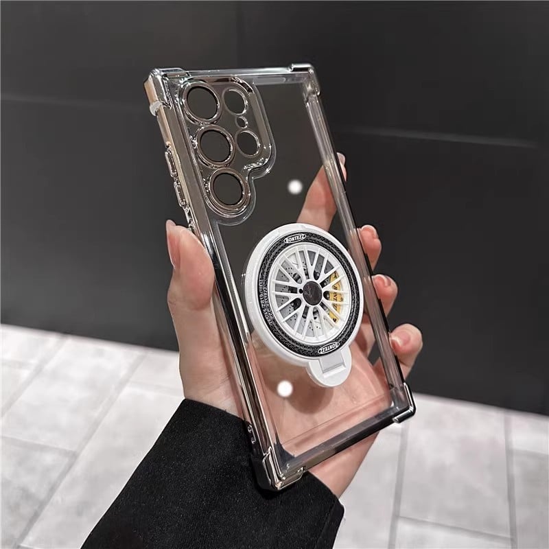 Slim Phone Case with Rotating Fidget Gyroscope & Transformative Stand For Samsung Galaxy S25/S24/S23/S22 Series