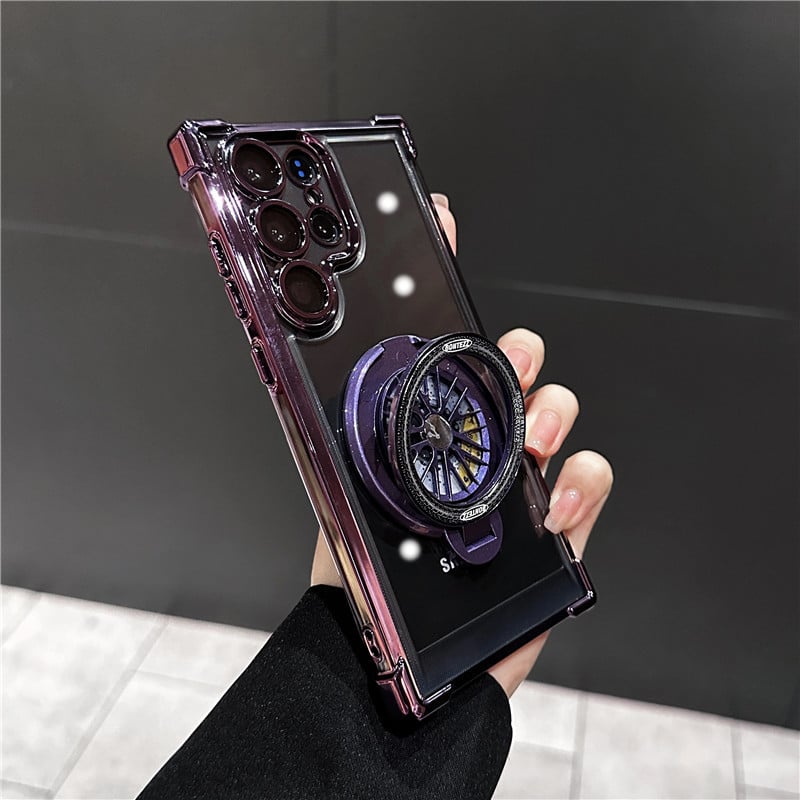 Slim Phone Case with Rotating Fidget Gyroscope & Transformative Stand For Samsung Galaxy S25/S24/S23/S22 Series