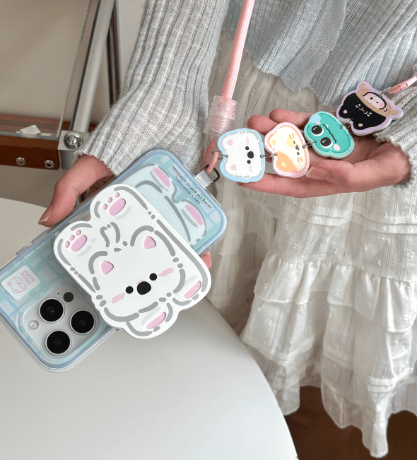 Cute frosted 2-in-1 drop-proof phone case for Apple 16/15/14/13 series
