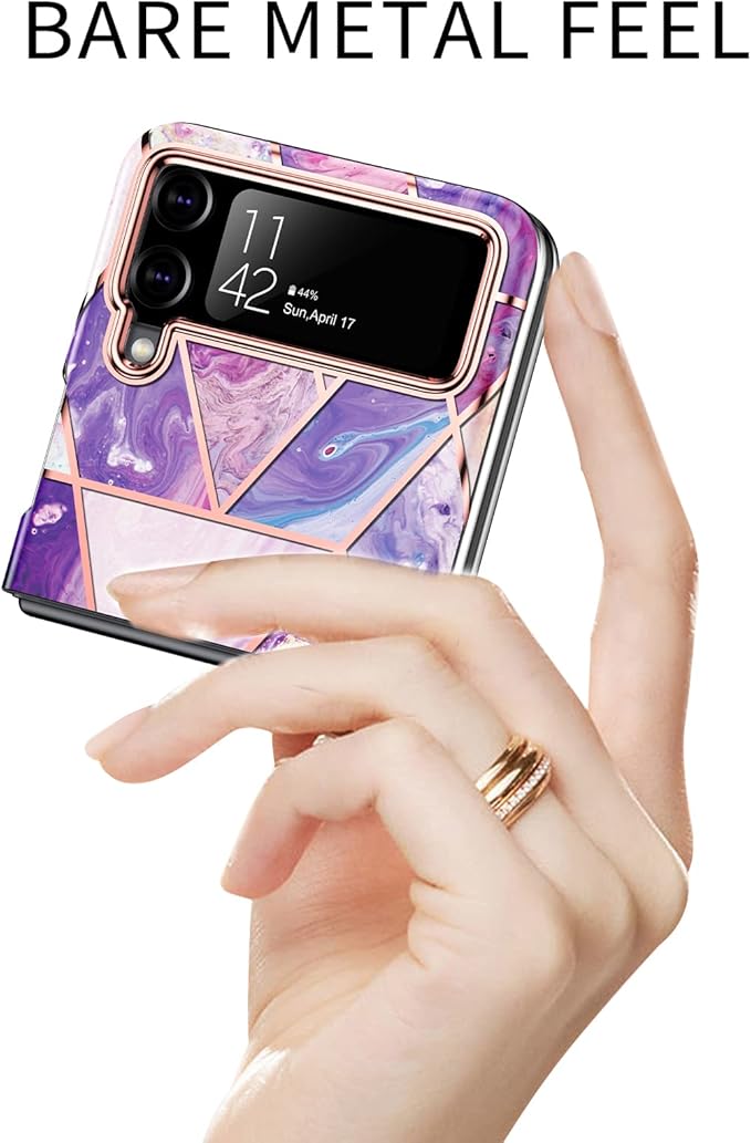 Marble Pattern Phone Case For Galaxy Z Flip 3 / Galaxy Z Flip 4 / Galaxy Z Flip 5 / Galaxy Z Flip 6