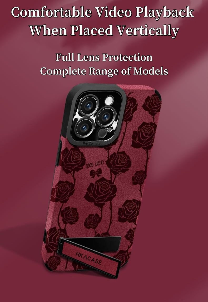 Full Screen Rose Phone Case For iPhone 16/15/14/13/12/11 Series