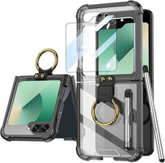 Galaxy Z Flip 5 and Galaxy Flip 6 | Transparent Ring Phone Case(Bring Pen)