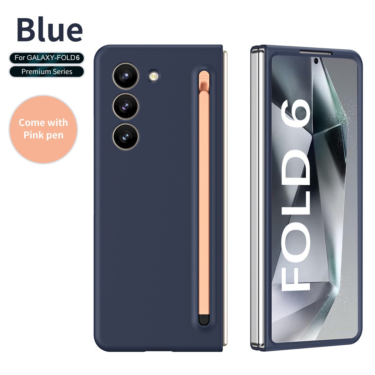 New Processes Anti-fingerprint protective case For Galaxy Z Fold 3/Galaxy Z Fold 4/Galaxy Z Fold 5/Galaxy Z Fold 6 S-Pen Case