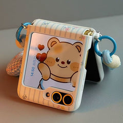Floral Bear Phone Case For Samsung Galaxy Z Flip 5 & Samsung Galaxy Z Flip 6