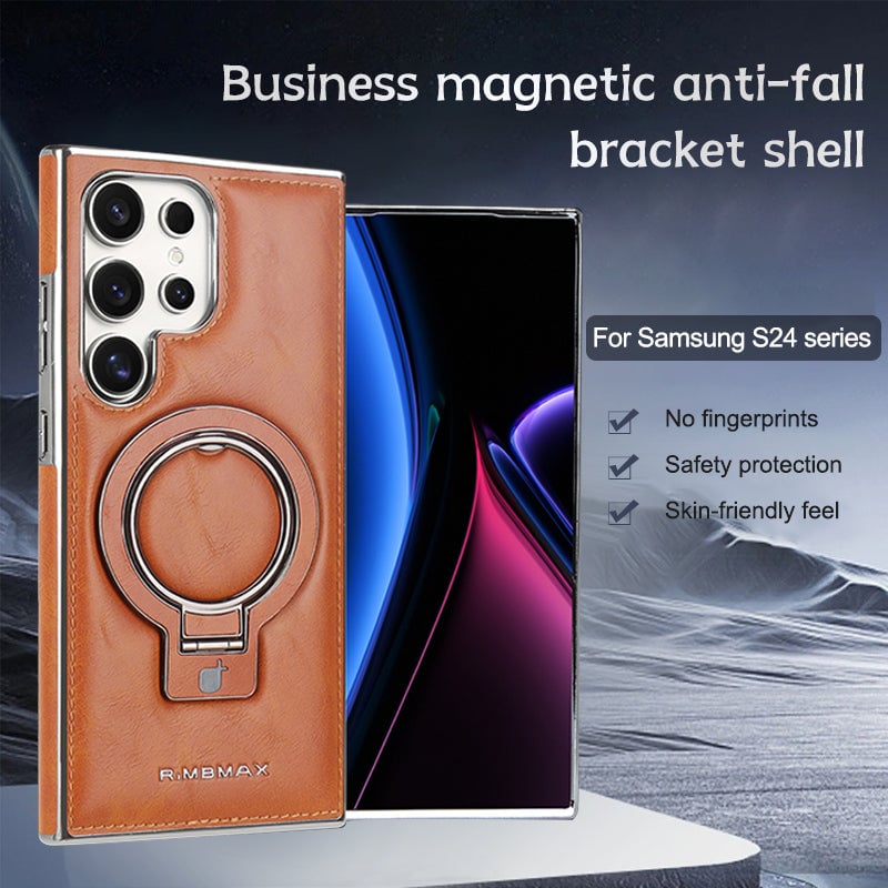 For Samsung Galaxy S25, Samsung Galaxy S24 and Samsung Galaxy S23 Series Business Magnetic Anti-fall Bracket Protective Case