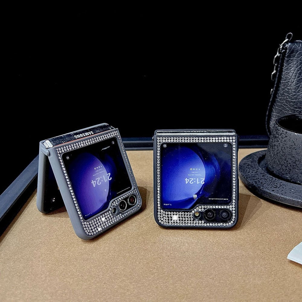 Shiny Diamond Cube Phone Case For Galaxy Z Flip 3/Galaxy Z Flip 4/Galaxy Z Flip 5/Galaxy Z Flip 6