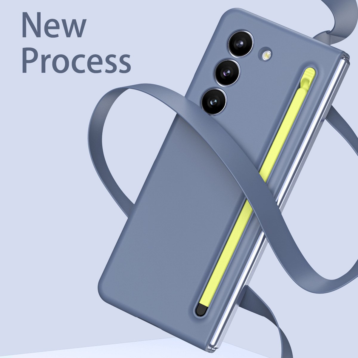 New Processes Anti-fingerprint protective case For Galaxy Z Fold 3/Galaxy Z Fold 4/Galaxy Z Fold 5/Galaxy Z Fold 6 S-Pen Case