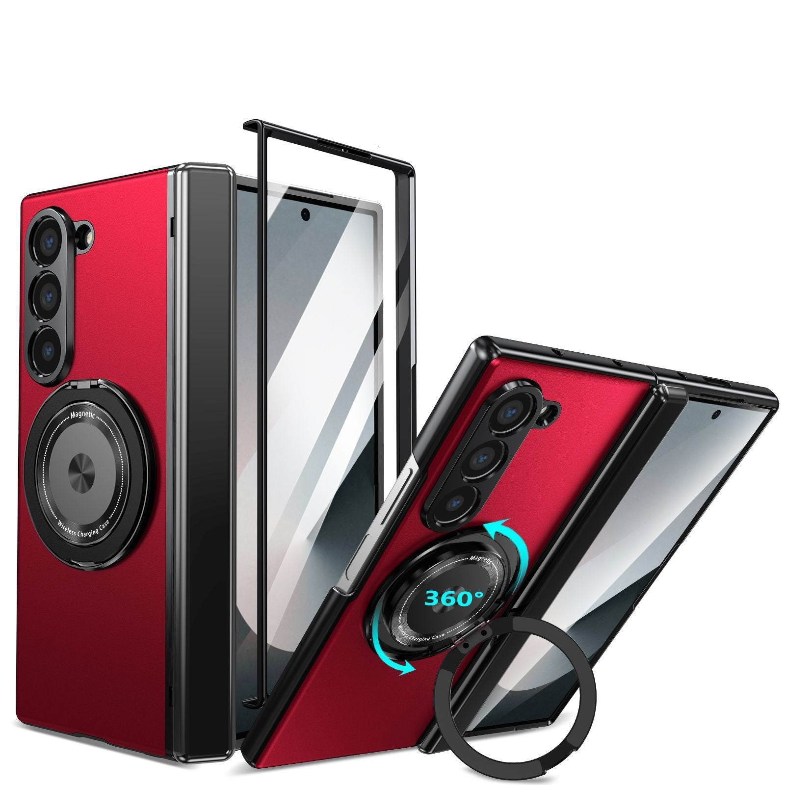 Galaxy Z Fold 3/Galaxy Z Fold 4/Galaxy Z Fold 5/Galaxy Z Fold 6 | 360° Rotating Stand Phone Case