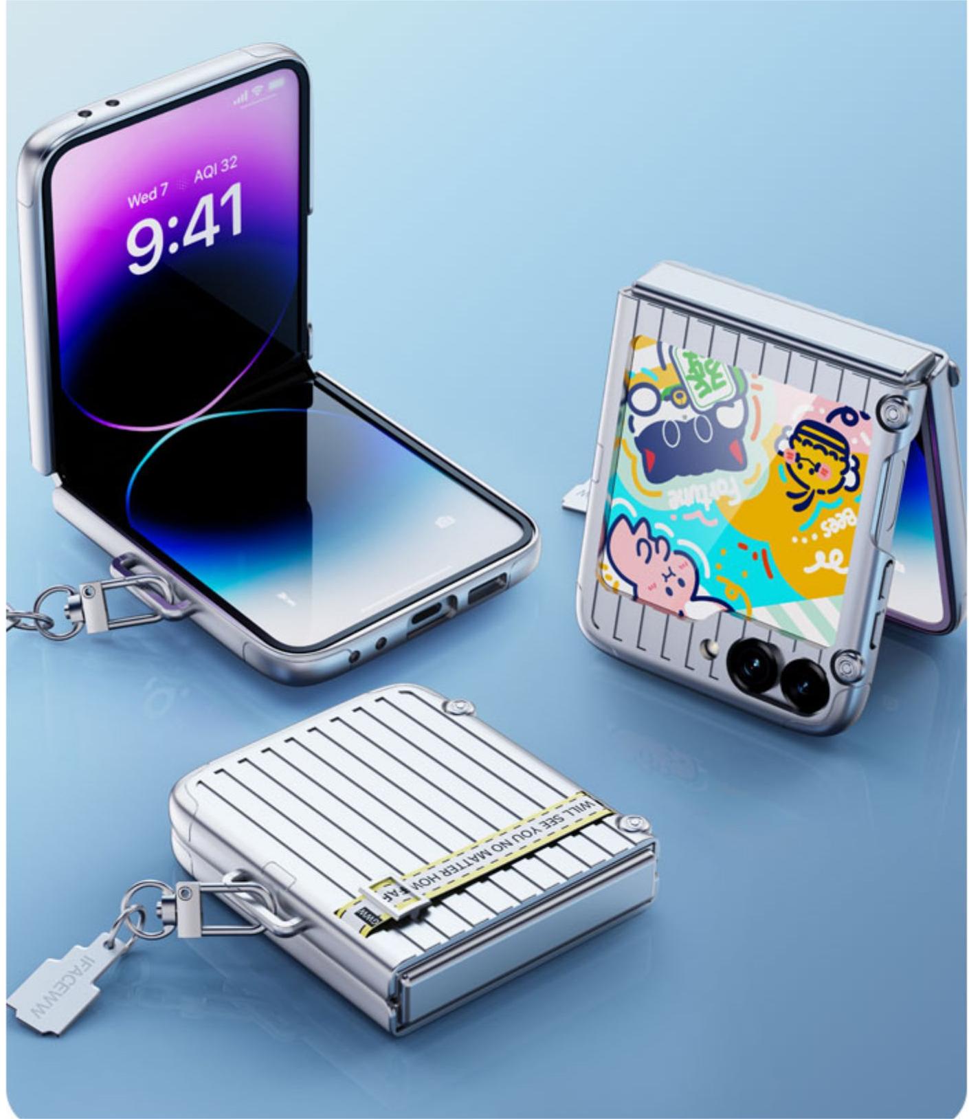 Luggage Phone Case For Samsung Galaxy Z Flip 5 & Samsung Galaxy Z Flip 6