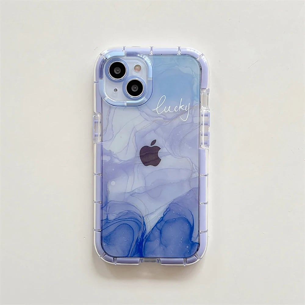 Ins style artistic ink painting mobile phone case for iPhone, anti-fall and fashionable