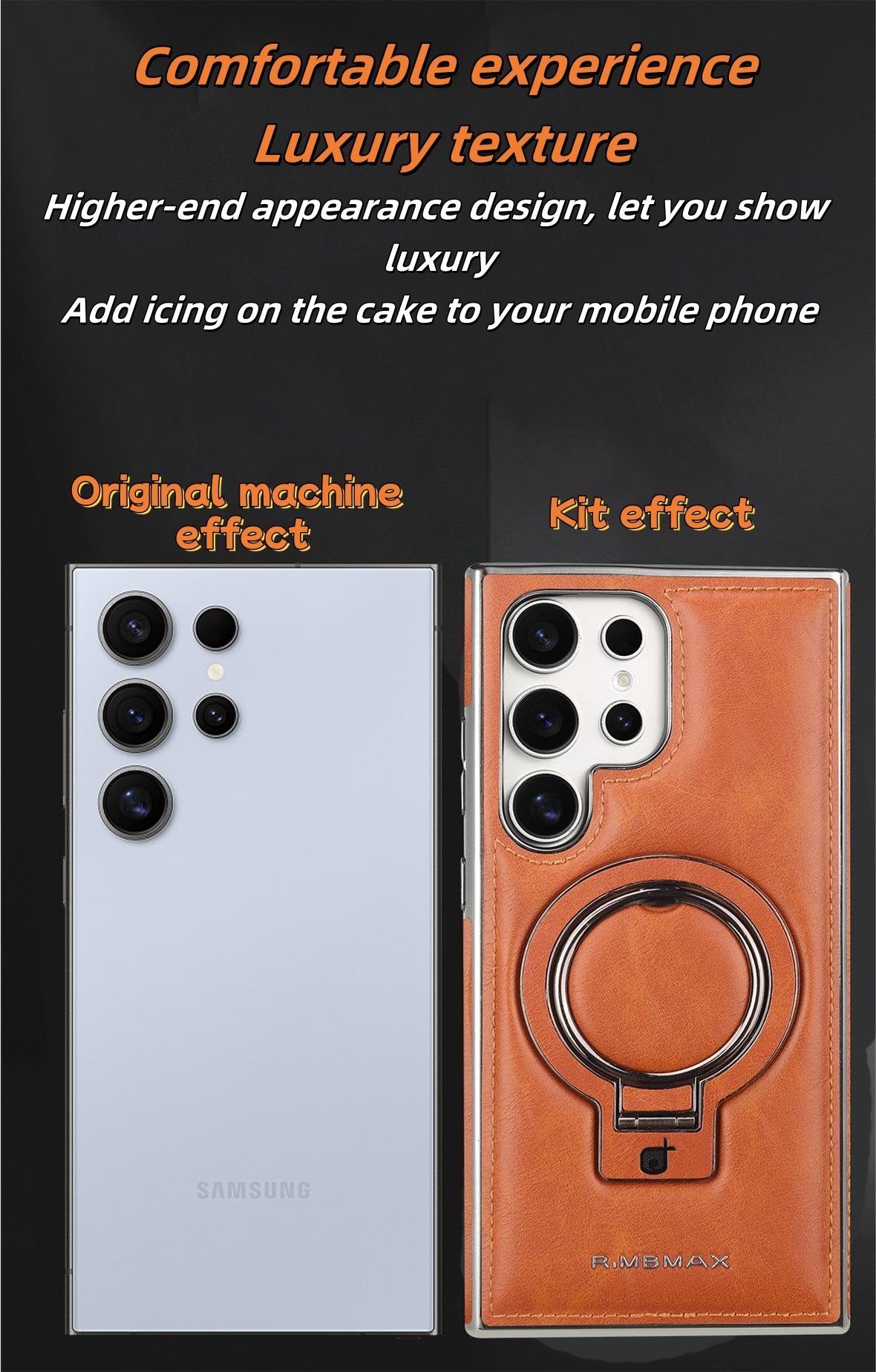 For Samsung Galaxy S23 Series Business Magnetic Anti-fall Bracket Protective Case