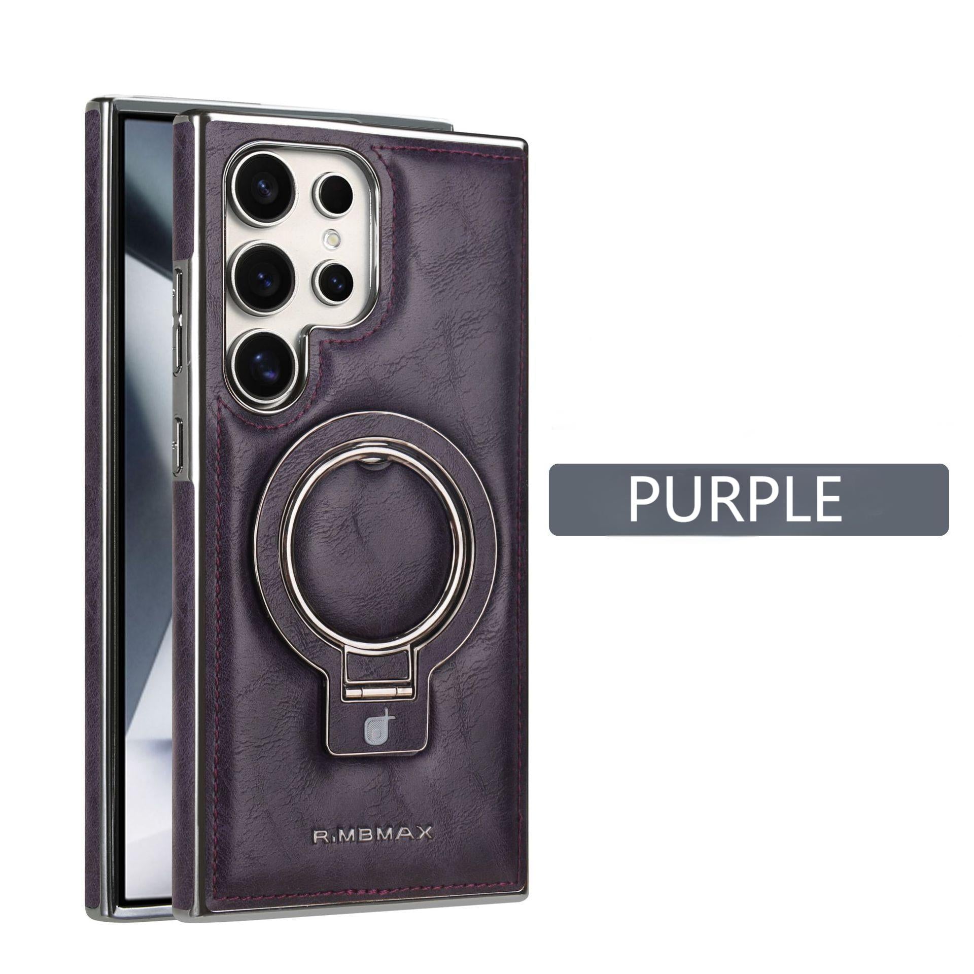 For Samsung Galaxy S24 Series Business Magnetic Anti-fall Bracket Protective Case