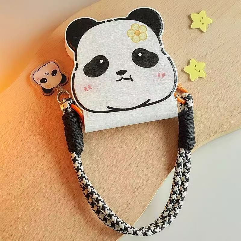 Panda Head Mobile Phone Case For Galaxy Z Flip 3 / Galaxy Z Flip 4 / Galaxy Z Flip 5 / Galaxy Z Flip 6