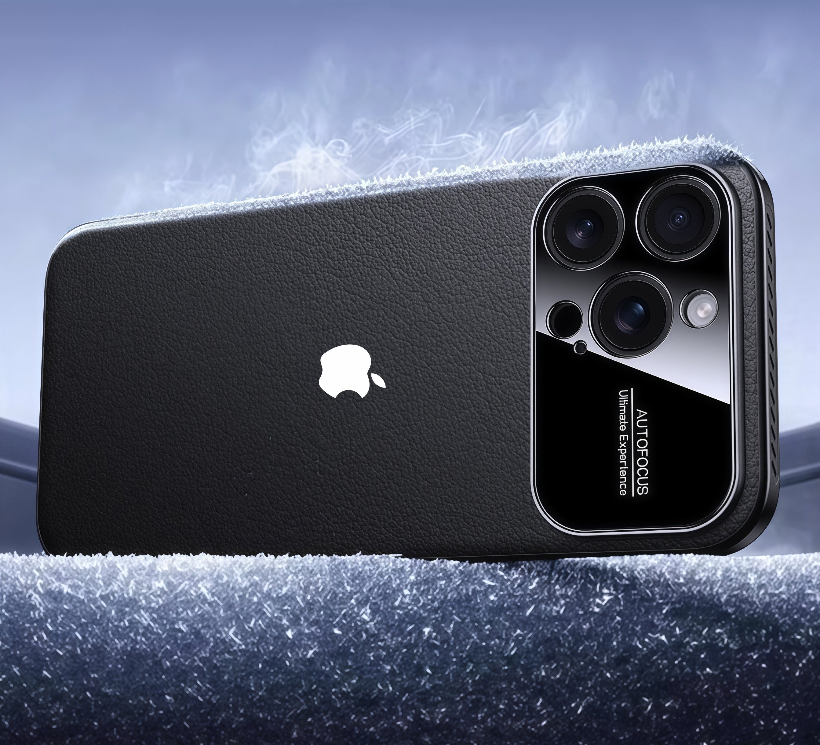 Vegan leather large-view window heat dissipation magnetic case for iPhone 17 Pro Max