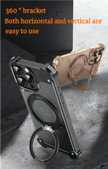 Magnetic Metal 360° Rotating Bracket Case Suitable For iPhone 16/15/14/13 Series