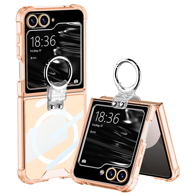 Galaxy Z Flip 3/Galaxy Z Flip 4/Galaxy Z Flip 5/Galaxy Z Flip 6 | Magsafe Clear Airbag Ring Phone Case