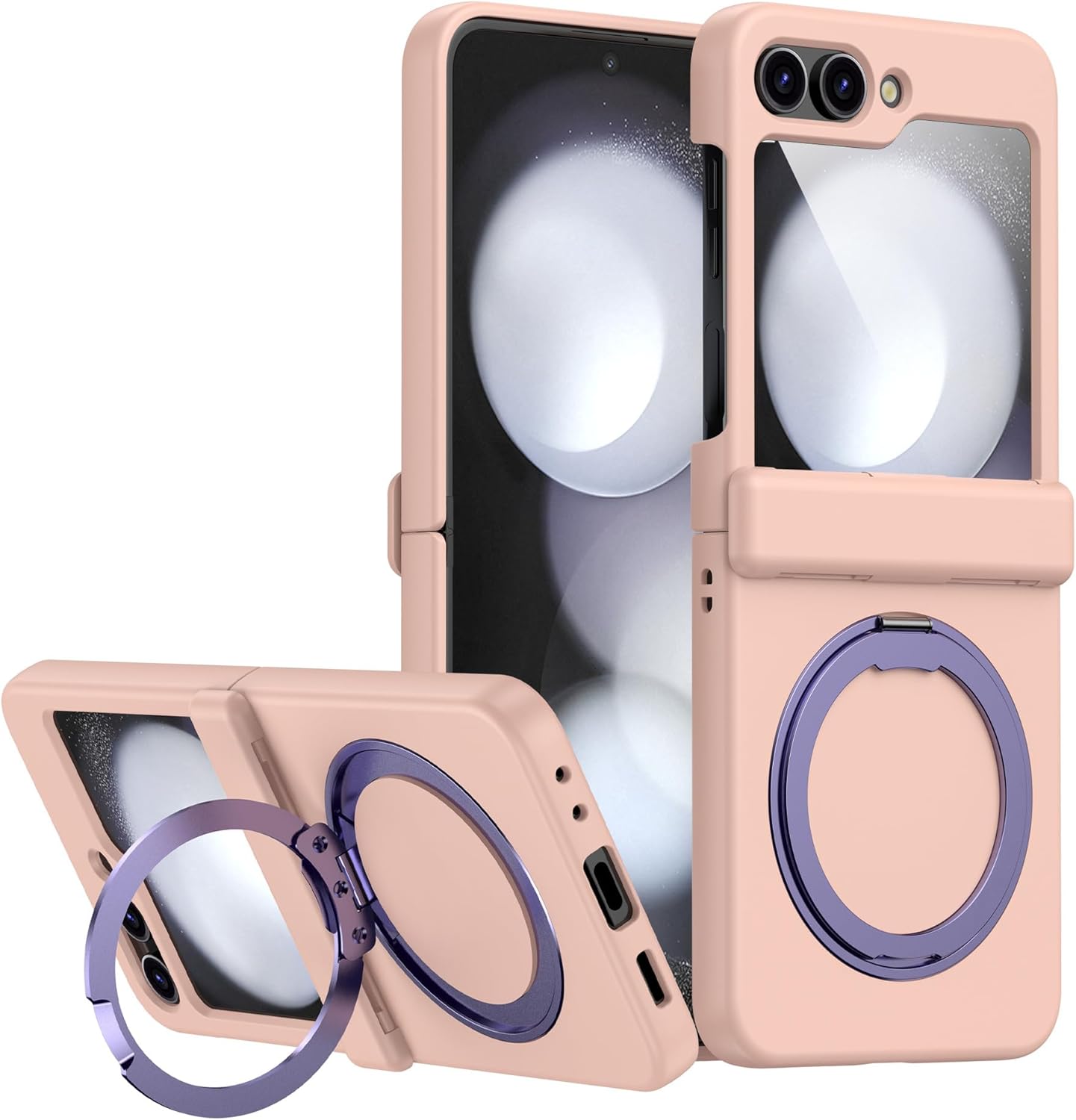 Full Coverage Hinge Shockproof Phone Case For Galaxy Z Flip 3/Galaxy Z Flip 4/Galaxy Z Flip 5/Galaxy Z Flip 6