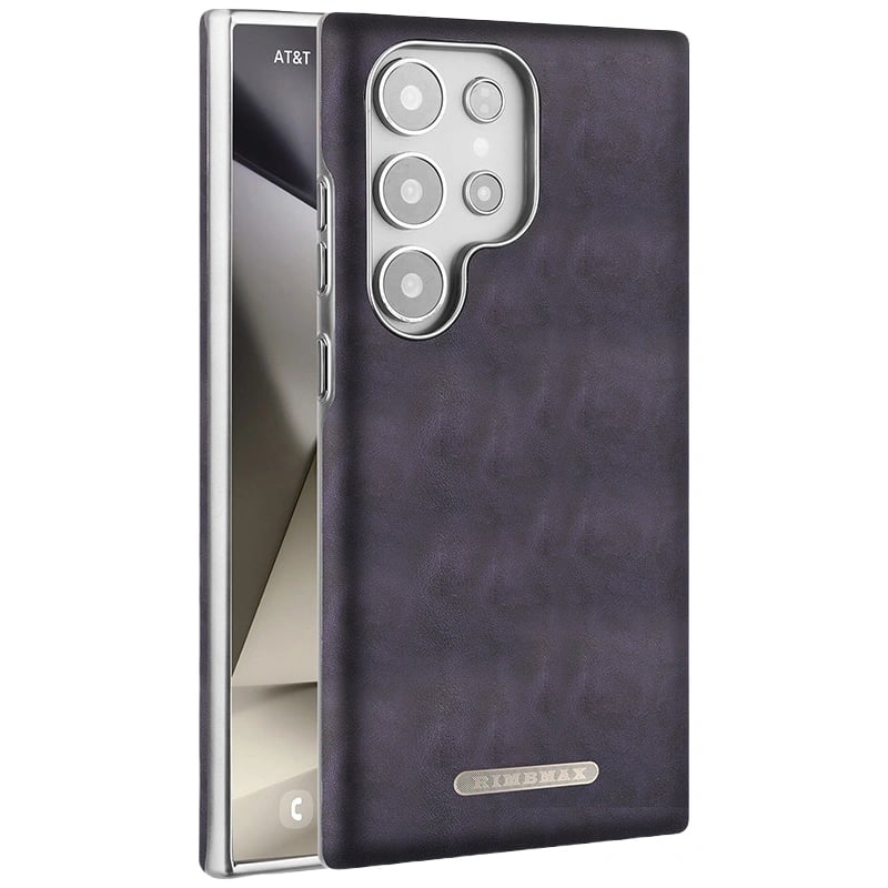 High-end Wax Pattern Business Anti-fall Leather Case With Built-in Magnetic Suction For Samsung Galaxy S25 S24 S23 Series