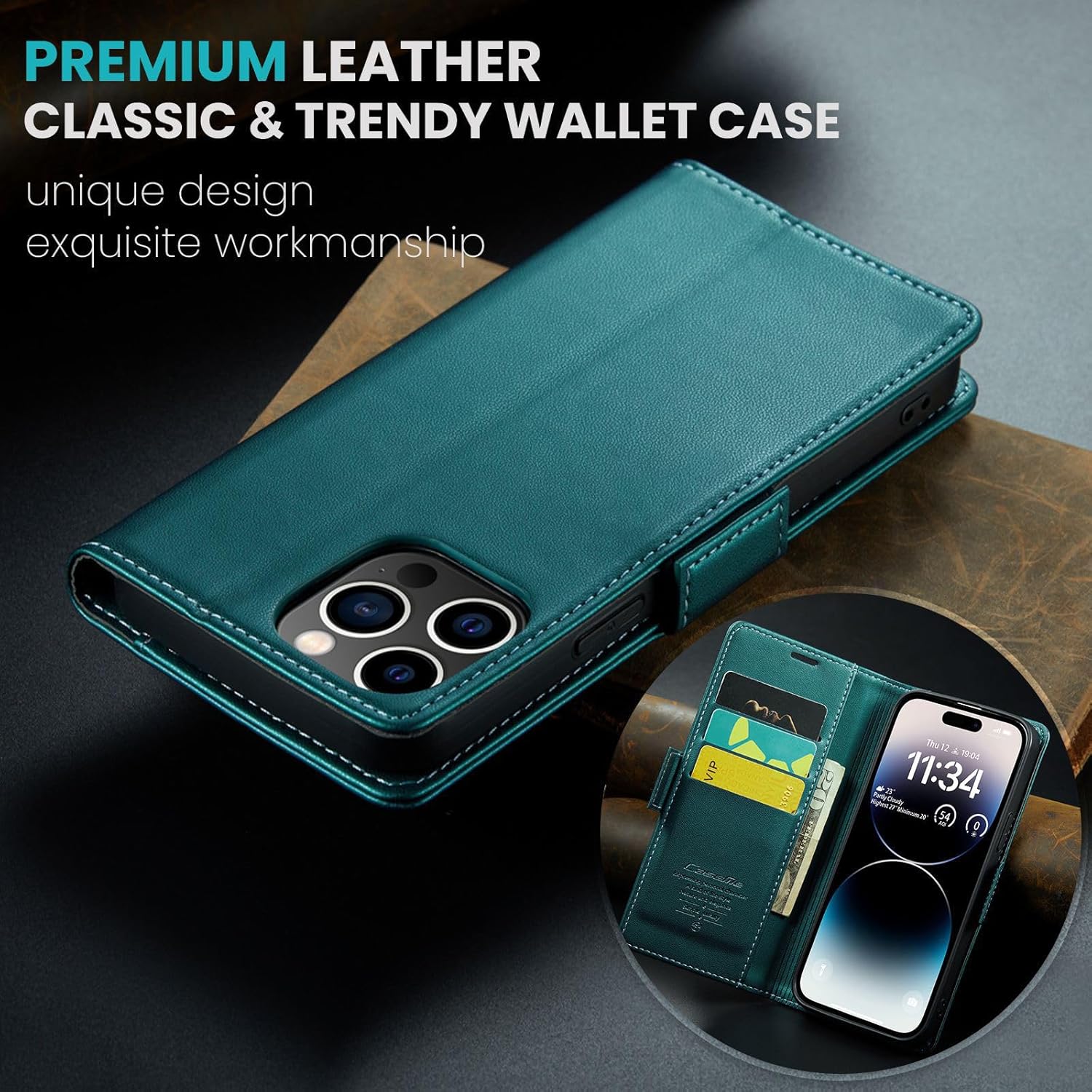 Anti-theft flip phone leather case for Samsung Galaxy S20/S21/S22/S23 series