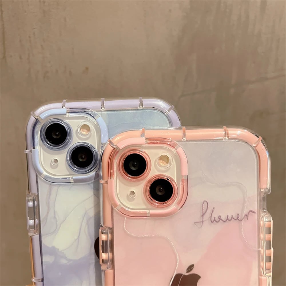 Ins style artistic ink painting mobile phone case for iPhone, anti-fall and fashionable