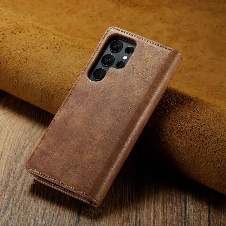 2 in 1 Protective Case for Samsung Galaxy S25/S24/S23/S22/S21 Series and Note 20 Series, PU Leather Shell with Removable Magnetic Wallet Pocket