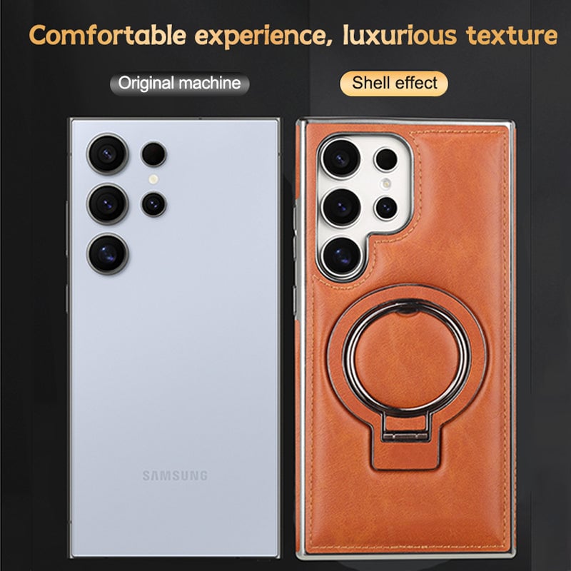 For Samsung Galaxy S24 Series Business Magnetic Anti-fall Bracket Protective Case