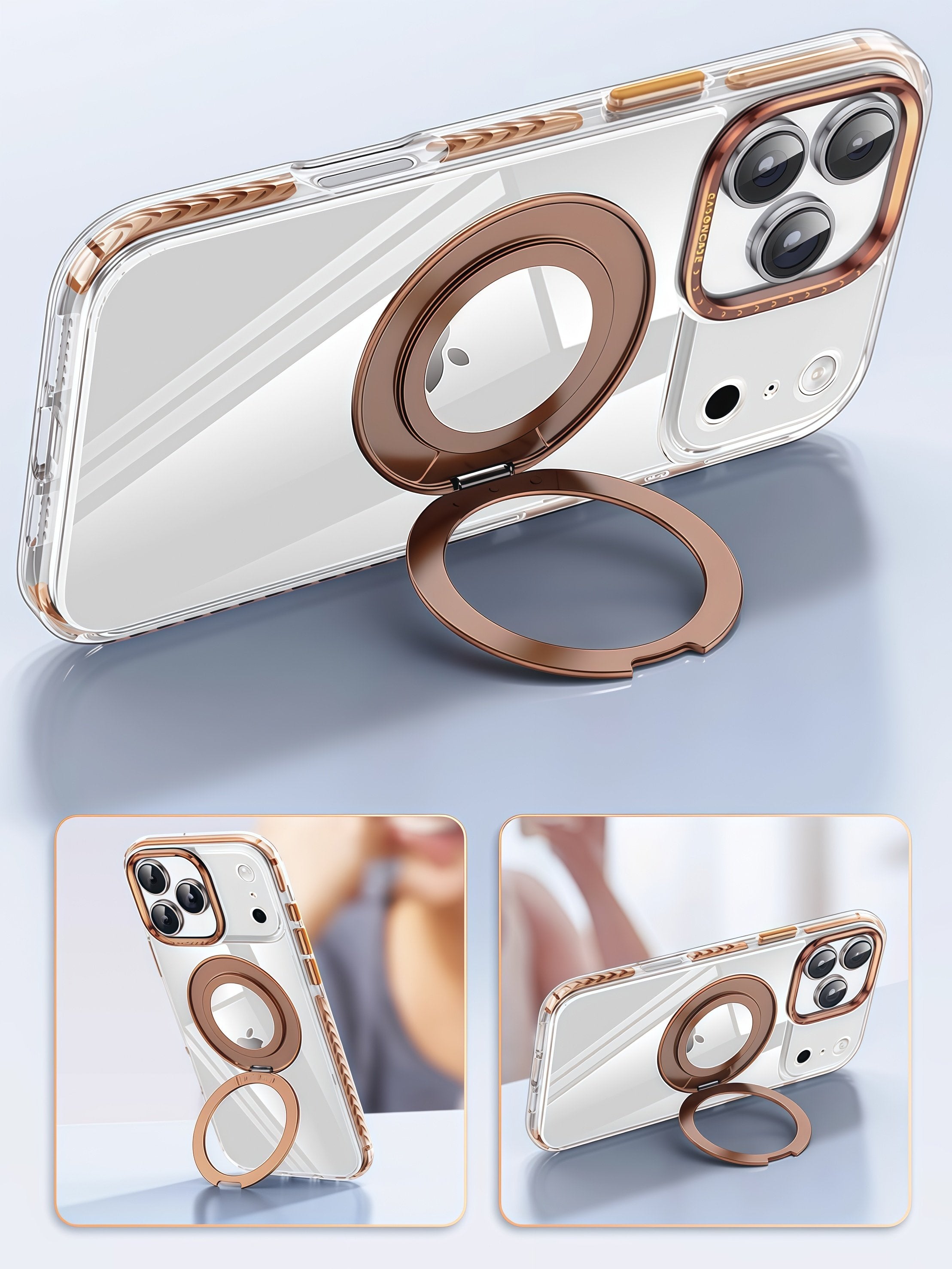 KASCASE | iPhone 17 Series Ultra-Thin Frosted Magnetic Bracket Case