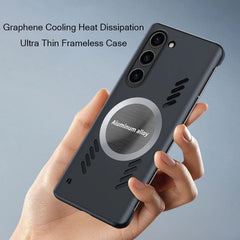 Frameless Ultra Thin Heat Dissipation Magnetic Case For Samsung Galaxy S25 S24 S23 S22 S21 S20 Note20 Series
