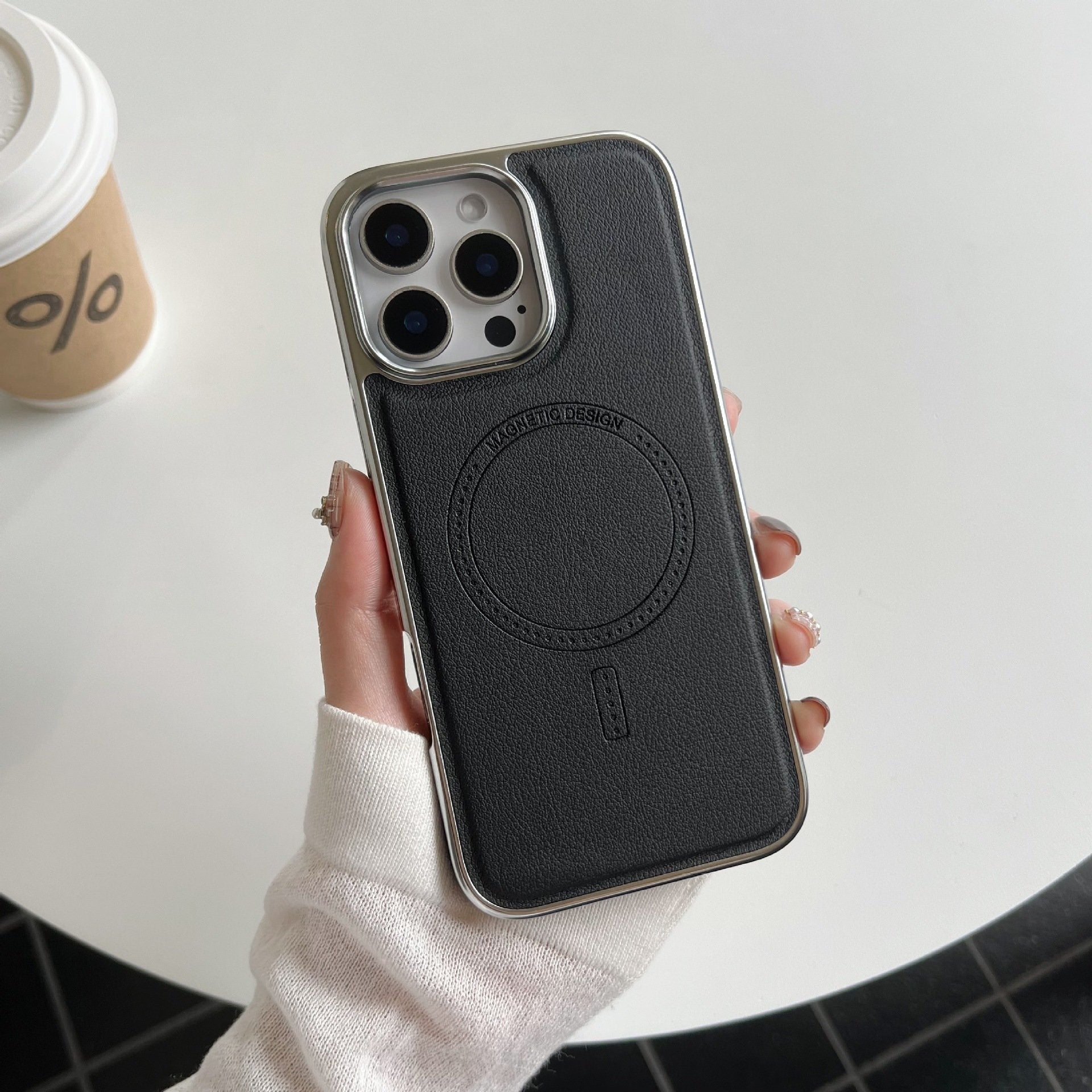 Magnetic Leather Protective Case For iPhone 16/15/14/13 Series