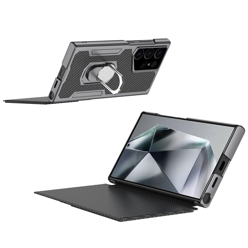 Samsung Galaxy S24 Ultra & Samsung Galaxy S23 Ultra | Stand Flip Leather Case (Only Case)