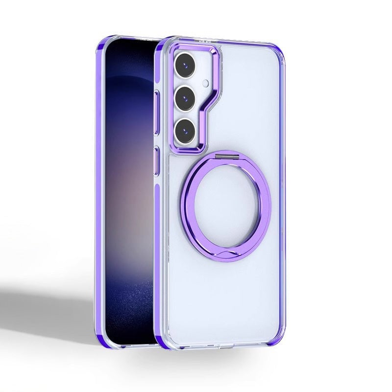 Metal Magnetic Bracket Anti-fall Protective Phone Case For Galaxy S23/S24 Series