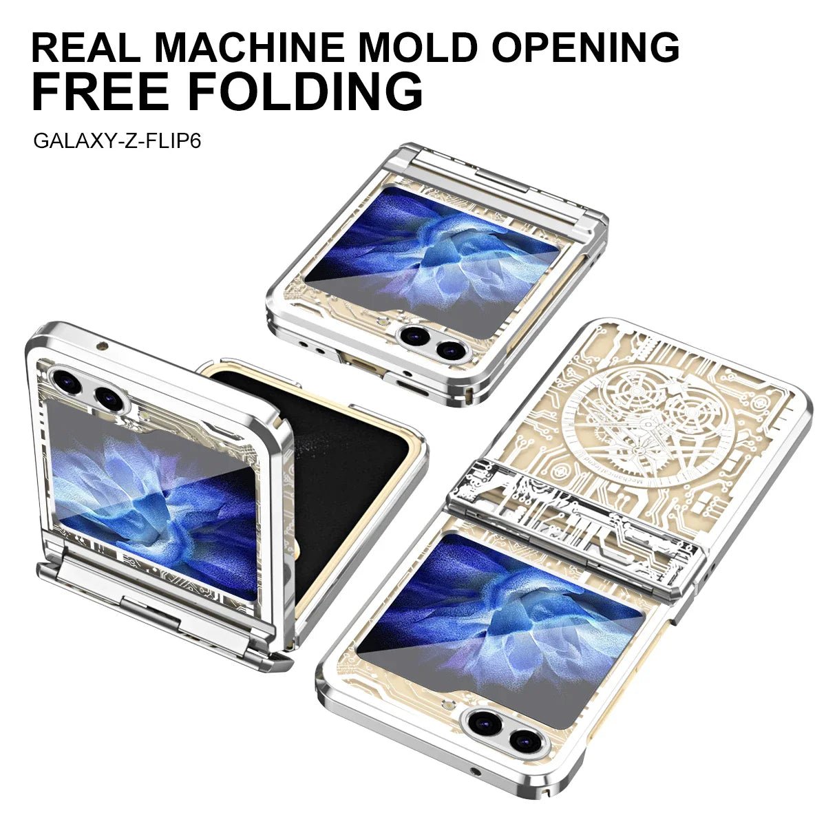 Galaxy Z Flip 7/6/5/4/3 | Transparent Shockproof Case