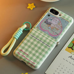 Full Cover Grid Case For Galaxy Z Flip 5/Galaxy Z Flip 6