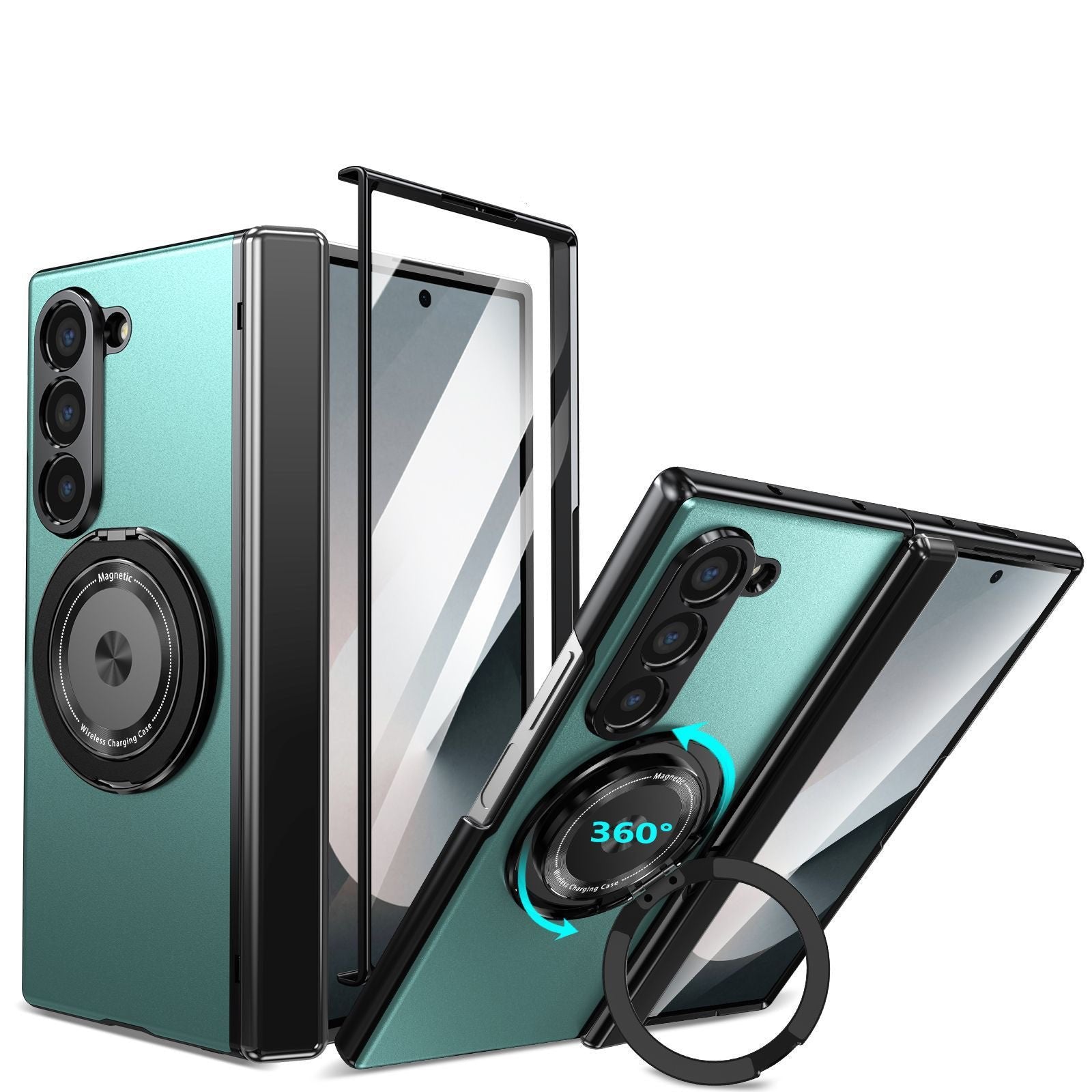 Galaxy Z Fold 3/Galaxy Z Fold 4/Galaxy Z Fold 5/Galaxy Z Fold 6 | 360° Rotating Stand Phone Case