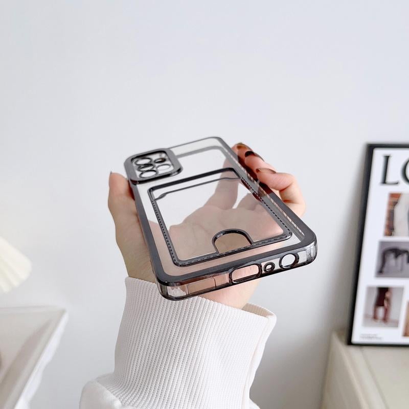 📱💳Transparent Card Holder Phone Case for Galaxy S24/S23/S22/S21 Series